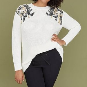 NEW Lane Bryant Sequin Embellished Sweater